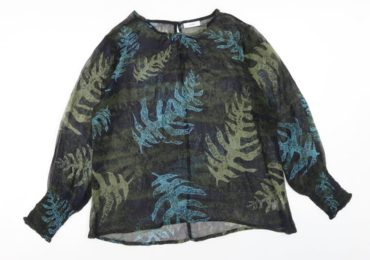 Womens UK Size M Adini Multicoloured Basic Blouse