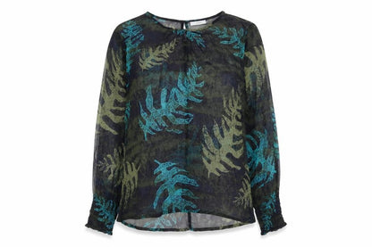 Womens UK Size M Adini Multicoloured Basic Blouse