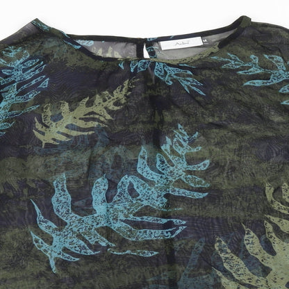 Womens UK Size M Adini Multicoloured Basic Blouse