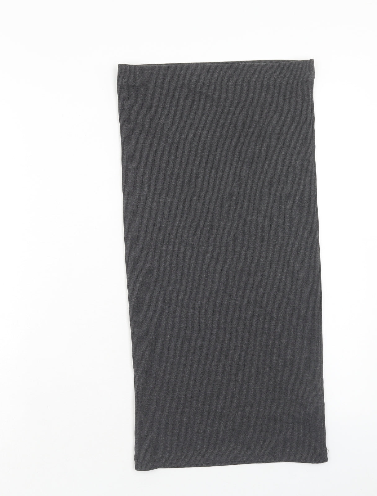 House Womens Grey Cotton Straight & Pencil Skirt Size M