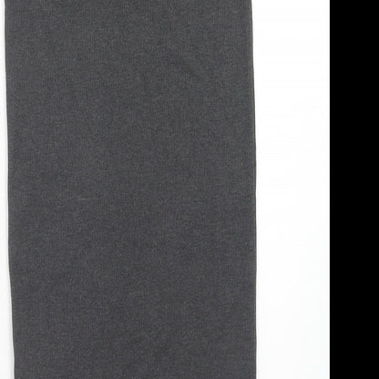 House Womens Grey Cotton Straight & Pencil Skirt Size M