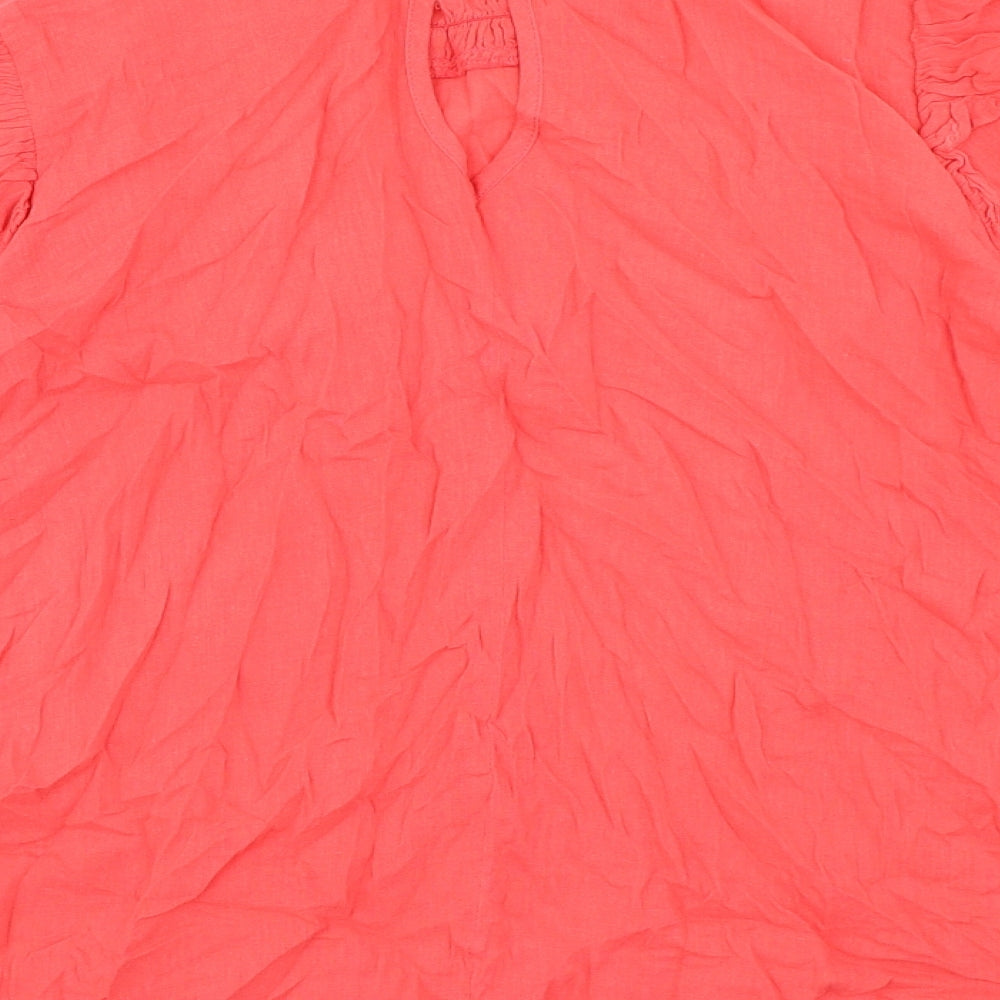 Womens UK Size 8 River Island Pink Basic Blouse