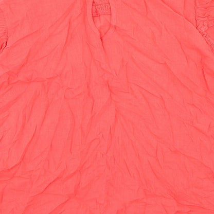 Womens UK Size 8 River Island Pink Basic Blouse