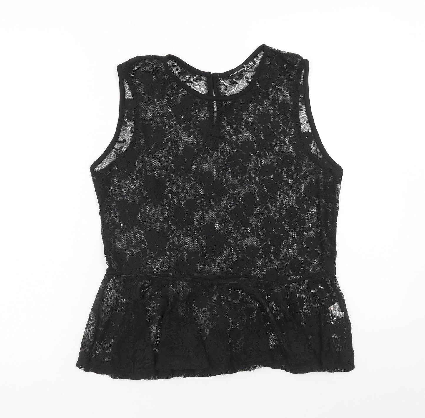 Womens UK Size 14 Atmosphere Black Basic Tank