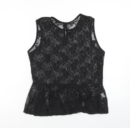 Womens UK Size 14 Atmosphere Black Basic Tank