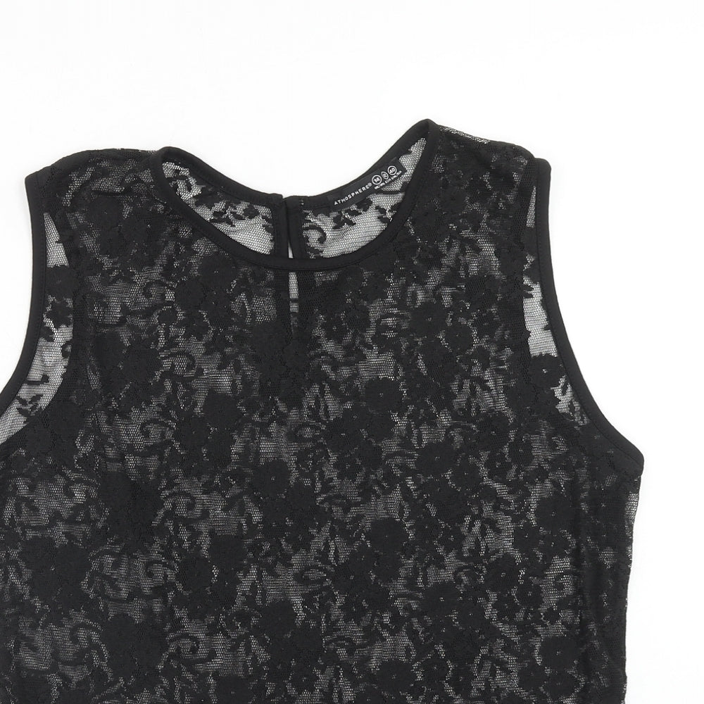 Womens UK Size 14 Atmosphere Black Basic Tank