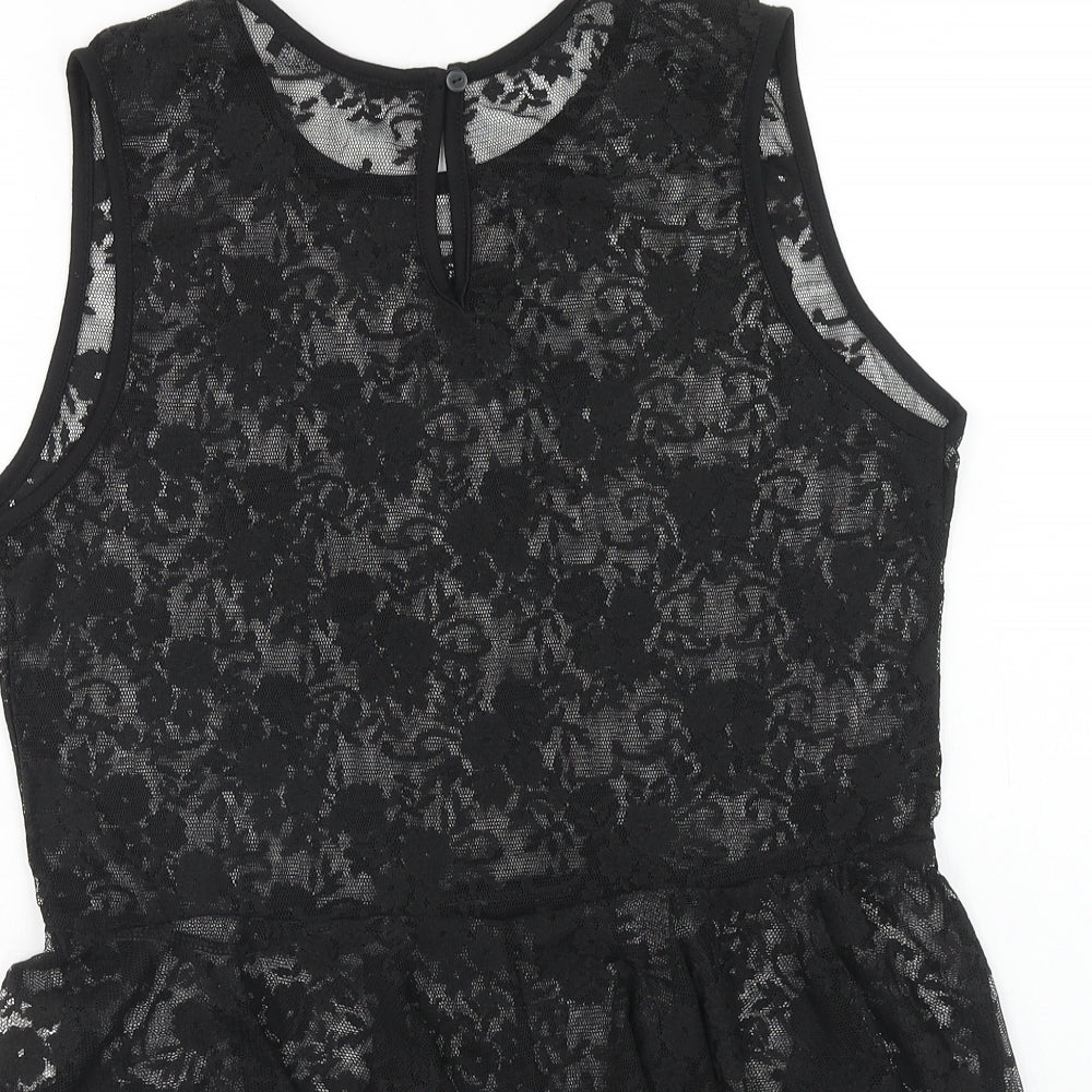 Womens UK Size 14 Atmosphere Black Basic Tank