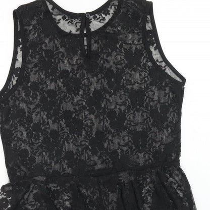 Womens UK Size 14 Atmosphere Black Basic Tank