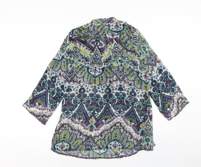 Womens UK Size S Wallis Multicoloured Basic Blouse