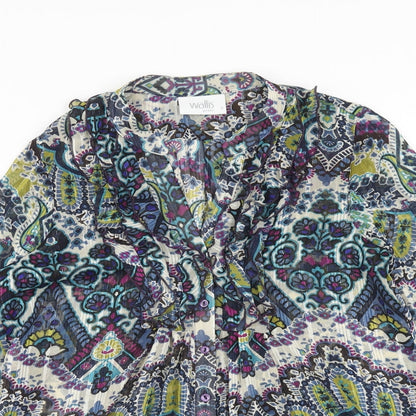 Womens UK Size S Wallis Multicoloured Basic Blouse