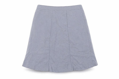Helium Womens Blue Polyester A-Line Skirt Size 12 Button