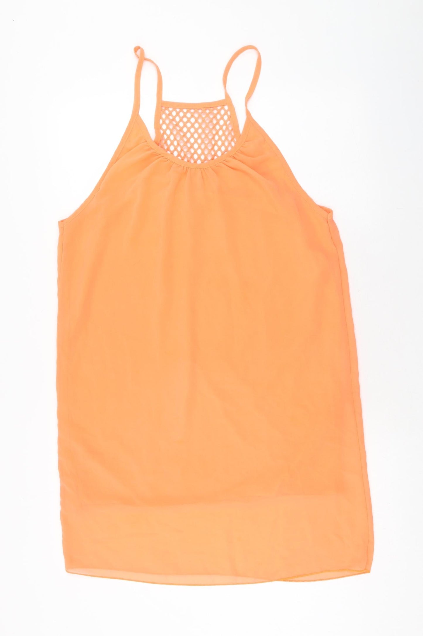 Womens UK Size 2XL Preworn Orange Basic Tank
