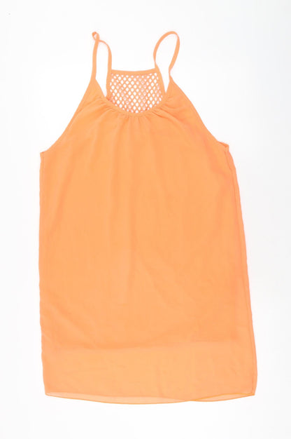 Womens UK Size 2XL Preworn Orange Basic Tank