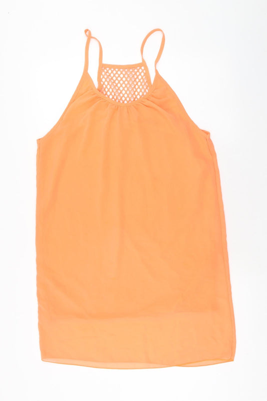 Womens UK Size 2XL Preworn Orange Basic Tank