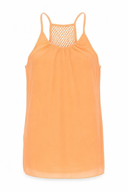 Womens UK Size 2XL Preworn Orange Basic Tank
