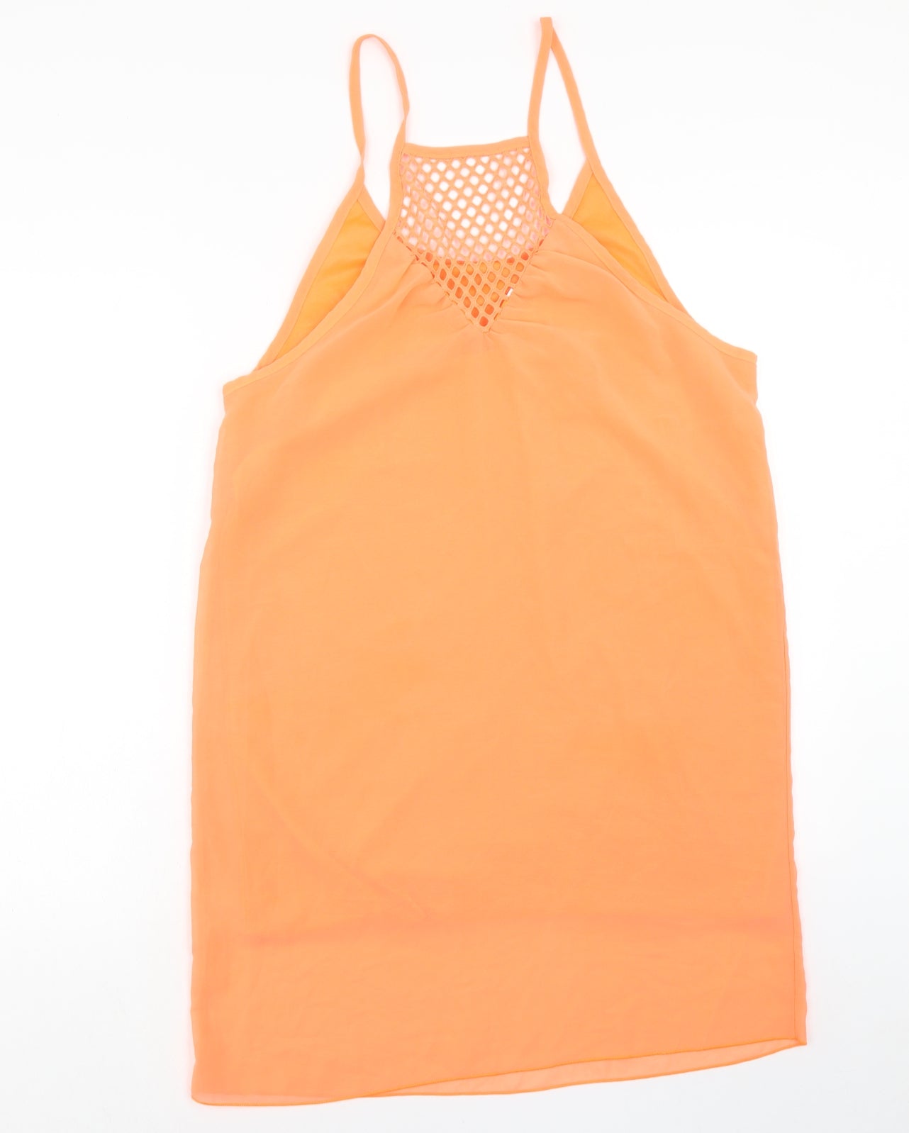 Womens UK Size 2XL Preworn Orange Basic Tank