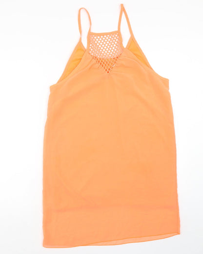Womens UK Size 2XL Preworn Orange Basic Tank