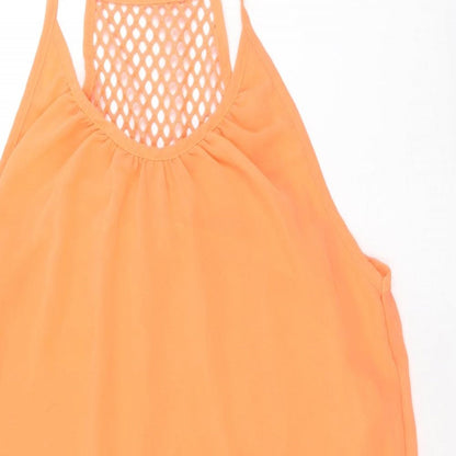 Womens UK Size 2XL Preworn Orange Basic Tank