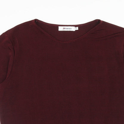 Womens UK Size 16 Damart Red Basic T-Shirt