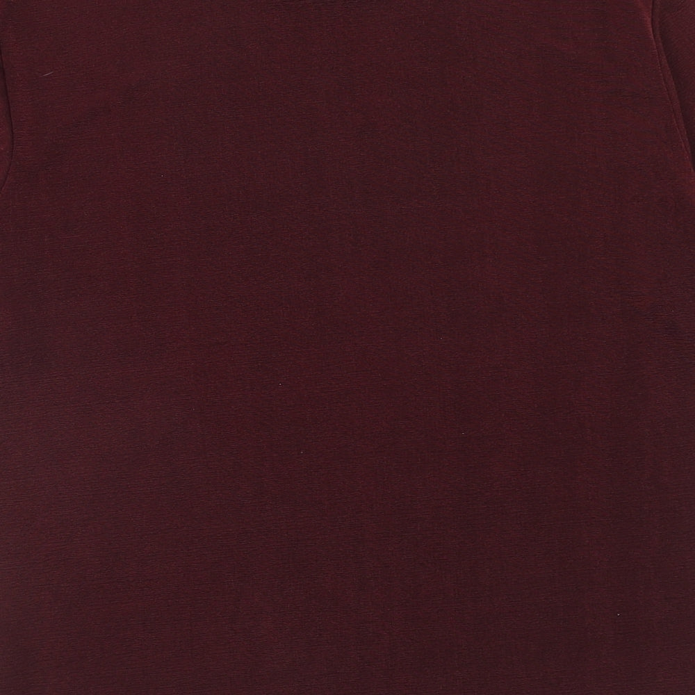 Womens UK Size 16 Damart Red Basic T-Shirt