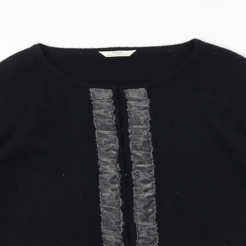 Womens UK Size 12 Marks and Spencer Black Pullover Jumper