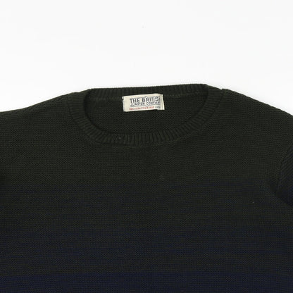 British Jumper Company Mens Blue Round Neck Acrylic Pullover Jumper Size L Long Sleeve