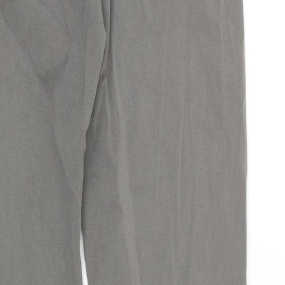 Uniqlo Womens Grey Cotton Straight Jeans Size 28 in L31 in Regular Zip