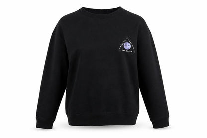 Primark Womens Black Cotton Pullover Sweatshirt Size 2XS Pullover - We're All One with the Earth