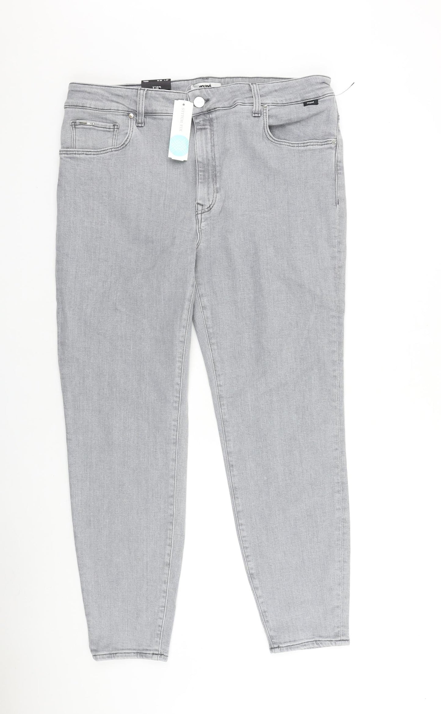 Womens UK Size 36 in Mavi Regular Fit Skinny Grey Jeans