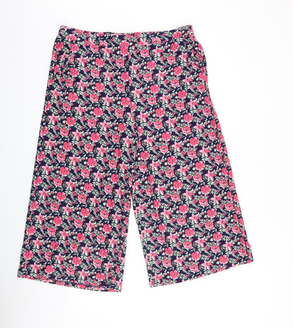 Bodyprints Womens Multicoloured Floral Cotton Trousers Size L L21 in Regular
