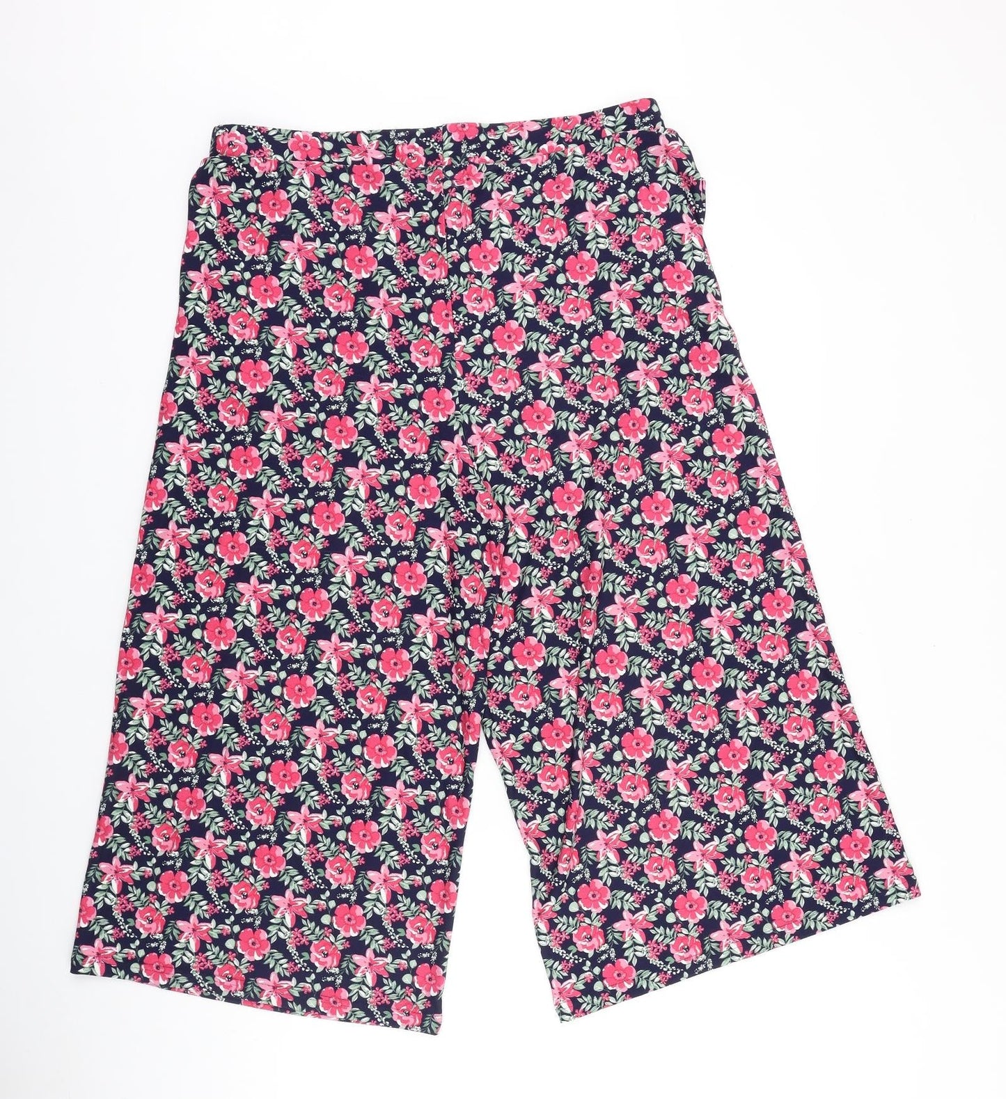 Bodyprints Womens Multicoloured Floral Cotton Trousers Size L L21 in Regular