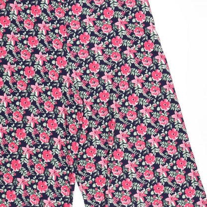 Bodyprints Womens Multicoloured Floral Cotton Trousers Size L L21 in Regular