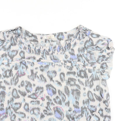 Womens UK Size 14 River Island Multicoloured Basic Blouse