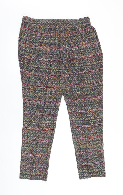 Womens UK Size L Zara Regular Fit  Multicoloured Trousers