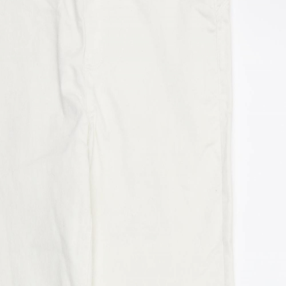 Denim & Co. Womens White Cotton Jegging Jeans Size 12 L28 in Regular