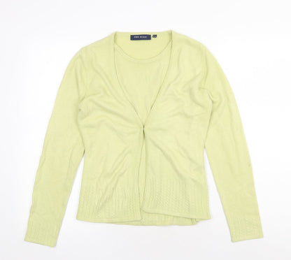 Kiran Designs Womens Yellow Round Neck Acrylic Pullover Jumper Size S