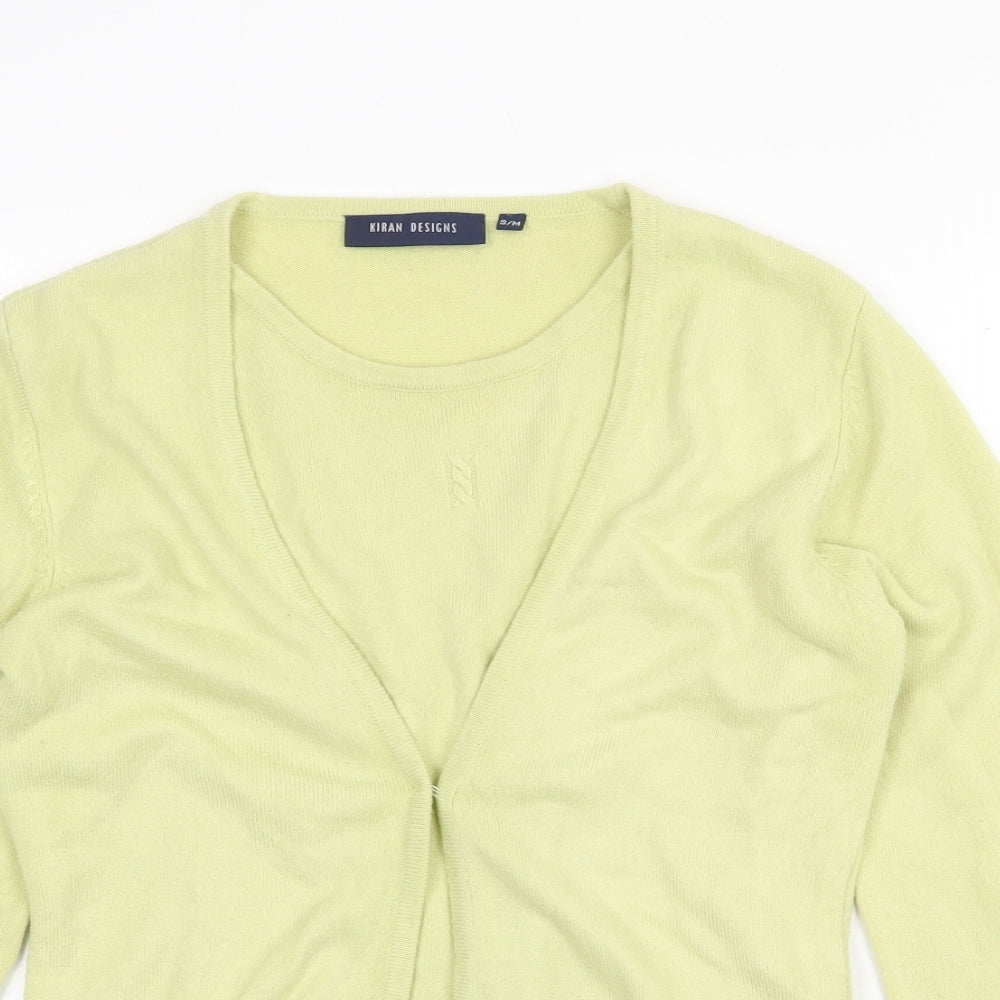 Kiran Designs Womens Yellow Round Neck Acrylic Pullover Jumper Size S