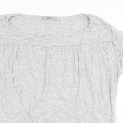 Womens UK Size 12 Marks and Spencer Grey Basic Blouse