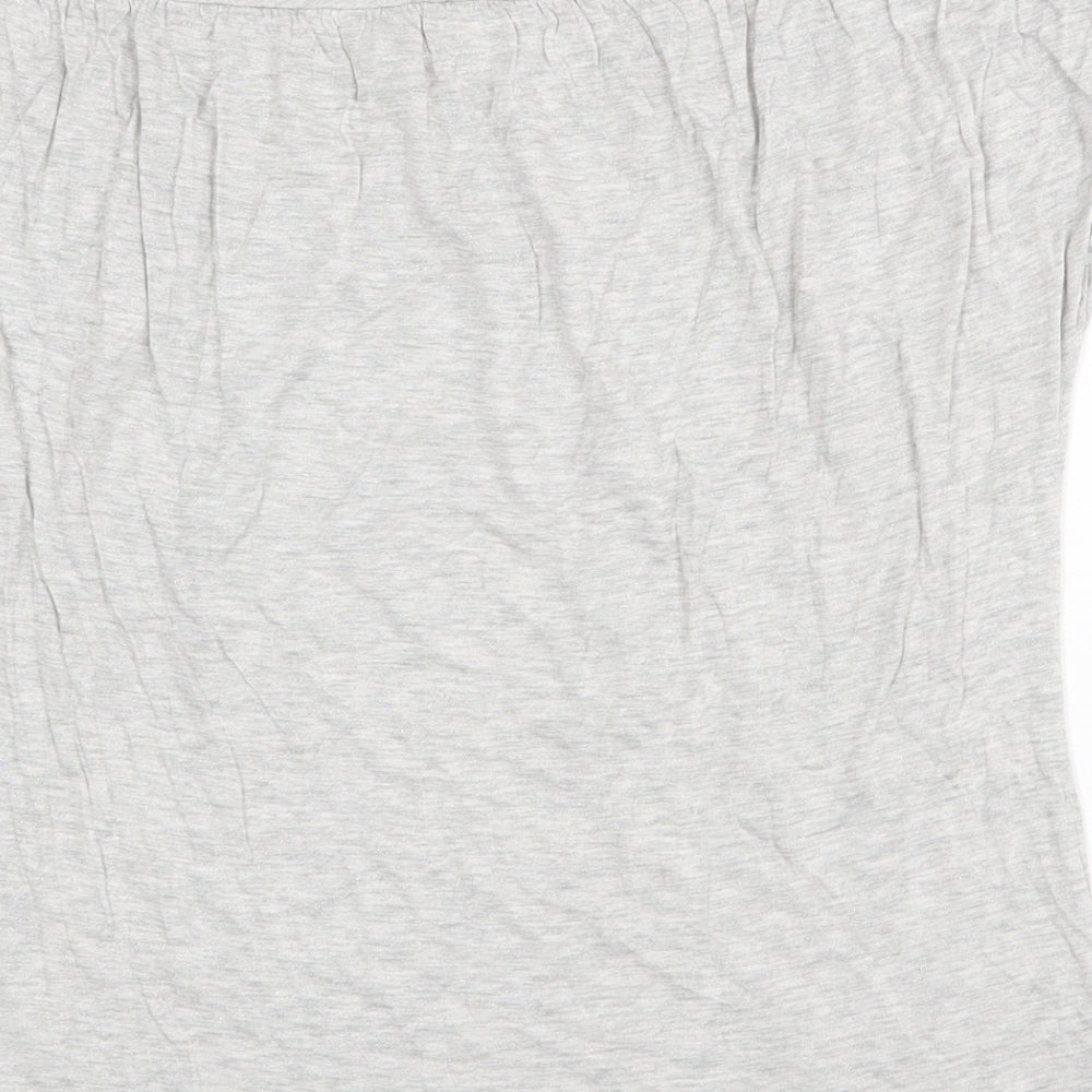 Womens UK Size 12 Marks and Spencer Grey Basic Blouse