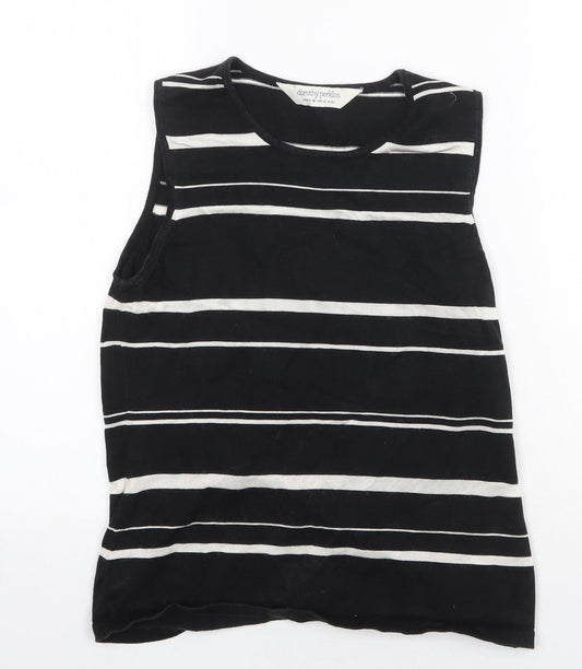 Womens UK Size 12 Dorothy Perkins Black Vest Jumper
