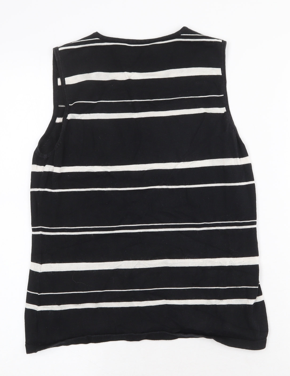 Womens UK Size 12 Dorothy Perkins Black Vest Jumper