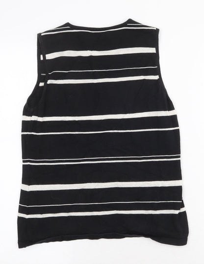 Womens UK Size 12 Dorothy Perkins Black Vest Jumper
