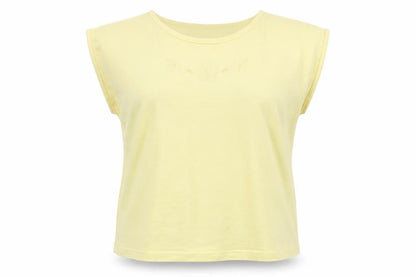 Womens UK Size 14 Littlewoods Yellow Basic T-Shirt