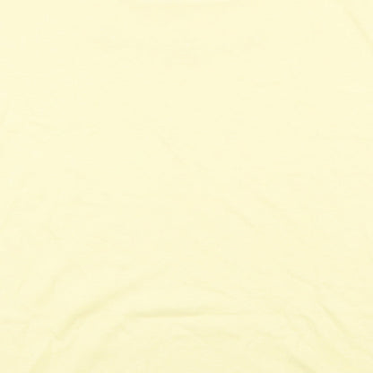 Womens UK Size 14 Littlewoods Yellow Basic T-Shirt