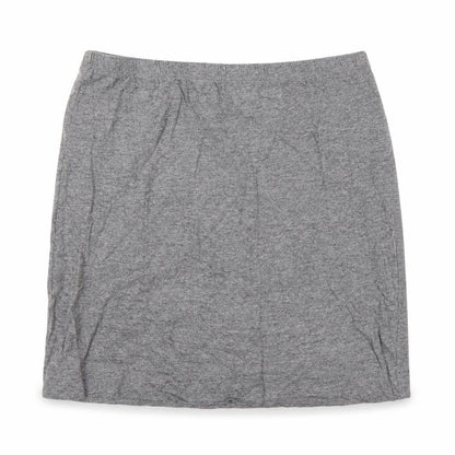 Bonprix Womens Grey Cotton A-Line Skirt Size S