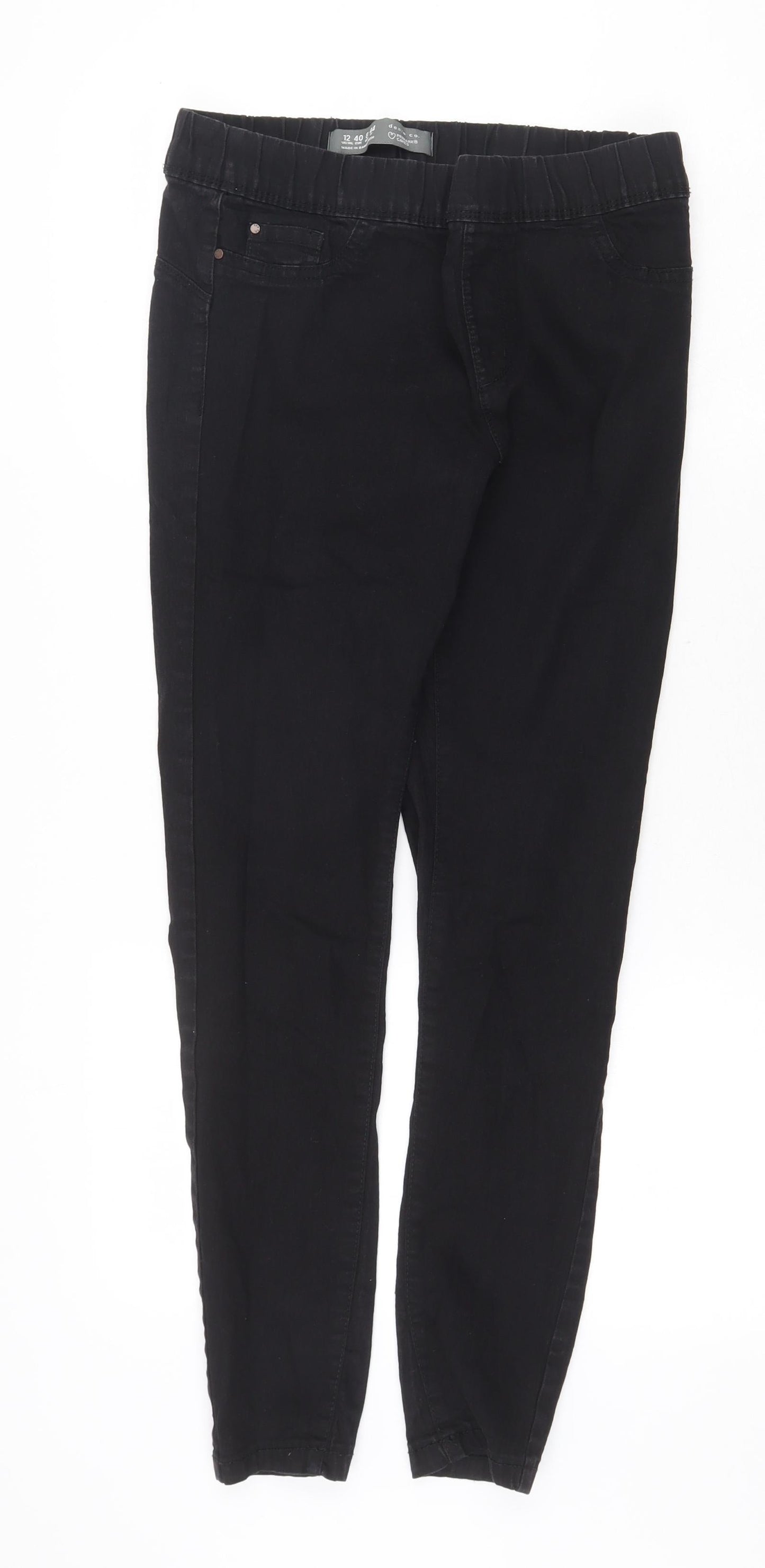 Denim & Co. Womens Grey Cotton Jegging Jeans Size 12 Regular