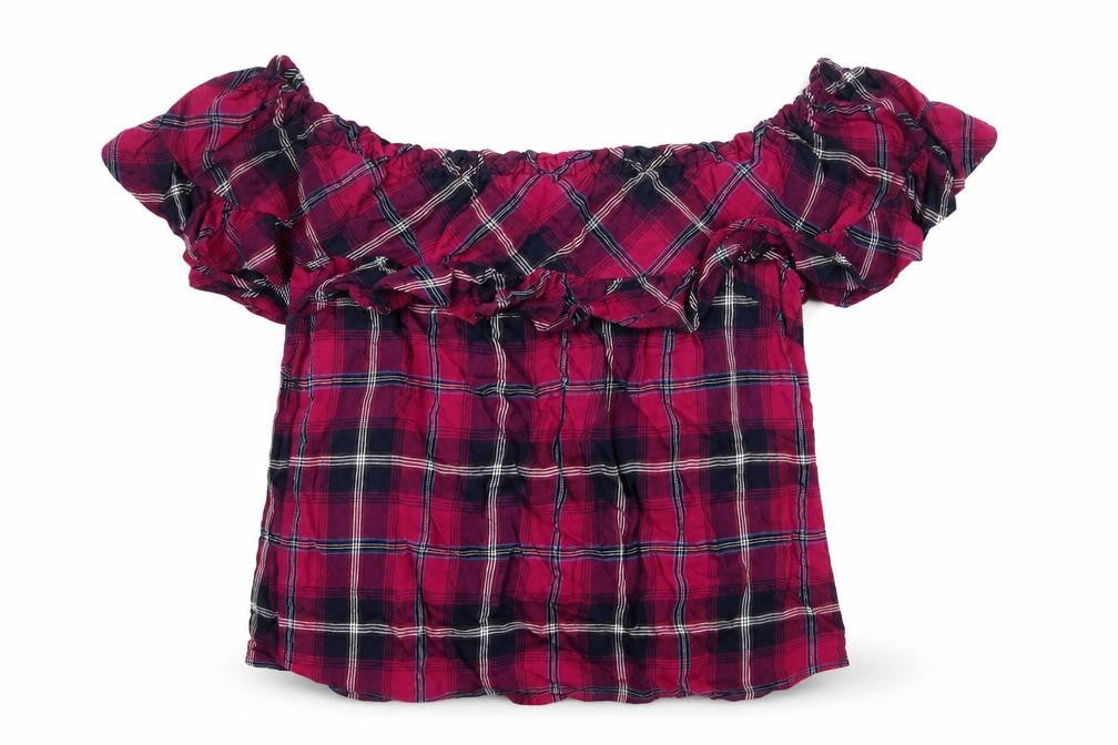 Womens UK Size M Stradivarius Purple Basic Blouse