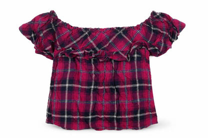Womens UK Size M Stradivarius Purple Basic Blouse