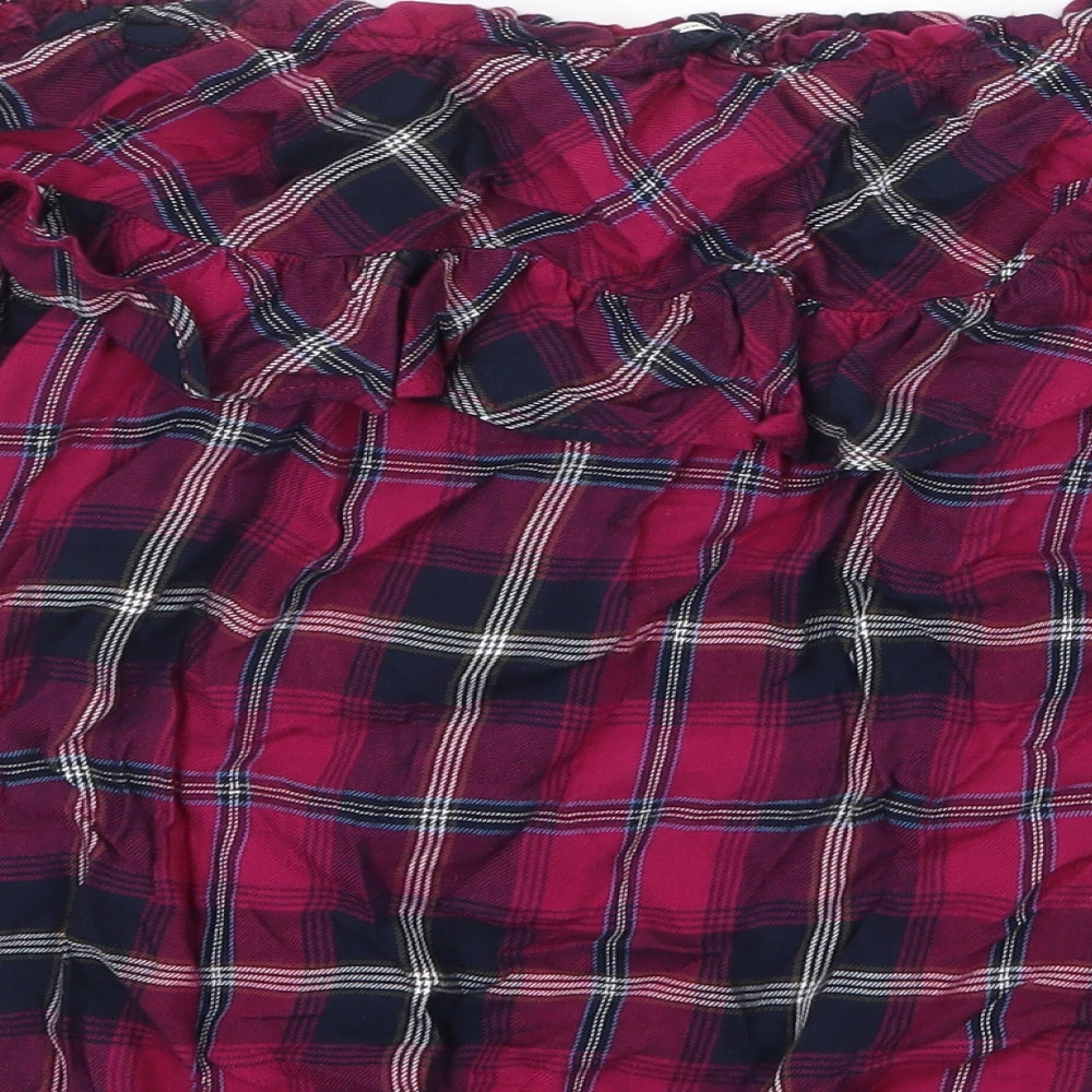 Womens UK Size M Stradivarius Purple Basic Blouse