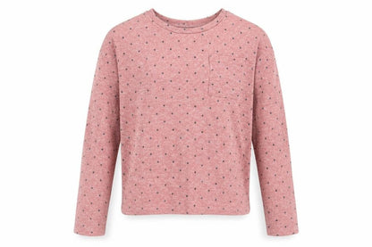 TU Girls Pink Round Neck Polka Dot Viscose Pullover Jumper Size 11 Years Pullover
